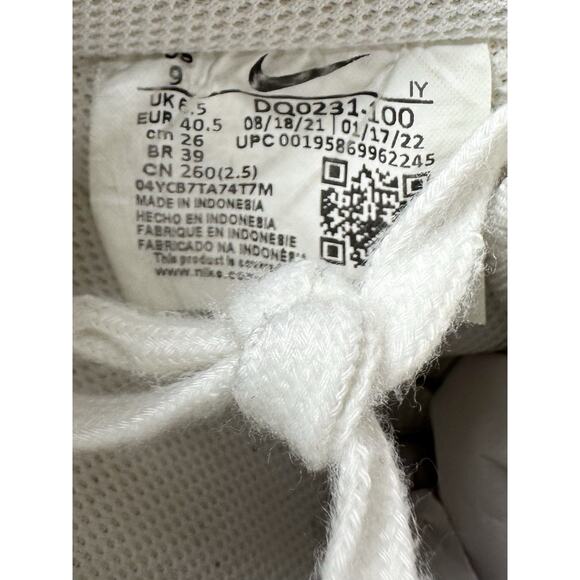 Women's Nike Air Force 1 07' SE 'Pearl' White Leather Sneakers Sz 9 Athletic - Picture 12 of 12